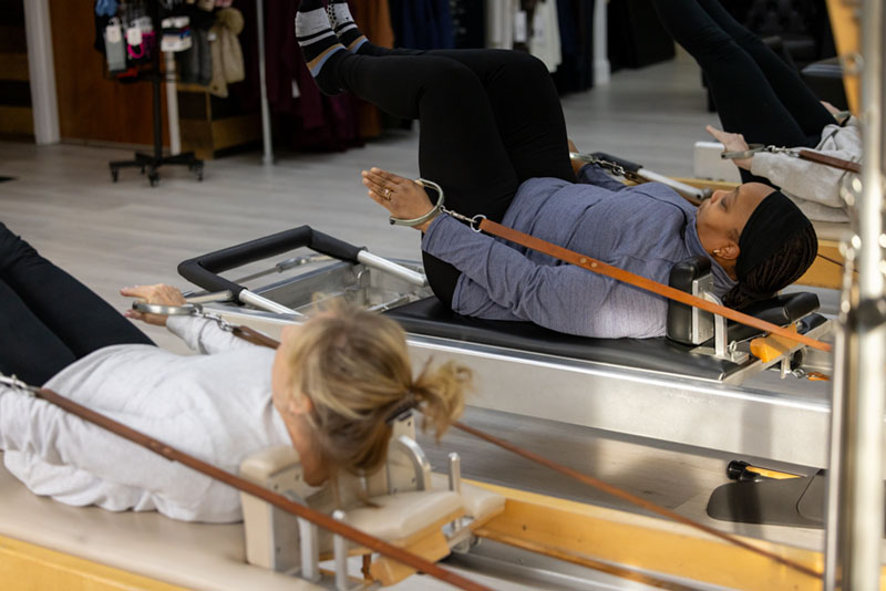 Pilates reformer class